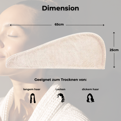 Auréla – Das Handtuch, das dein Haar verwöhnt.