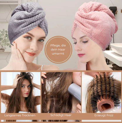 Auréla – Das Handtuch, das dein Haar verwöhnt.